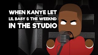 When Kanye let Lil Baby amp The Weeknd in the Studio  Hurricane  Donda [upl. by Nnyllatsyrc900]