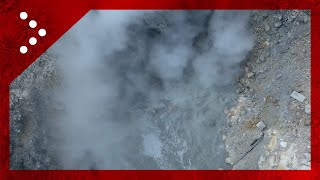 Campi Flegrei il vulcano Agnano le fumarole nelle immagini dal drone [upl. by Neelyaj796]