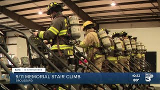 911 Memorial Stair Climb remembers firefighters who fallen [upl. by Soelch]