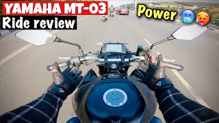 2024 YAMAHA MT03 HARD amp FAST DETAILED RIDE REVIEW [upl. by Domenico]