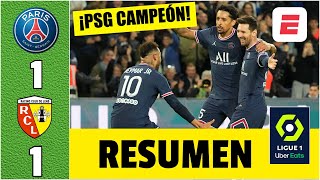 Con un GOLAZO de MESSI el PSG se consagra CAMPEÓN EN FRANCIA La gente los ABUCHEÓ  Ligue 1 [upl. by Niai]