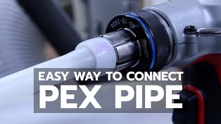 Easy Way to Connect Pex Pipe  ProPEX Expander [upl. by Esiouqrut]