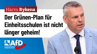 GrünenPlan für Einheitsschulen ist nicht länger geheim – Harm Rykena AfD [upl. by Dercy]