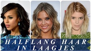 Trendy kapsels halflang haar in laagjes 2018 dames [upl. by Rochester]