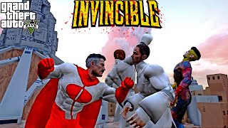 GTA 5  Invincible amp Omniman vs Viltrumite Soldiers  Invincible Season 2 Fight [upl. by Ttegirb]