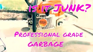 STIHL MS362 is professional grade GARBAGE [upl. by Zsamot233]