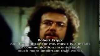 King Crimson  Interview Fr  Eng subs 1973 [upl. by Cicero959]