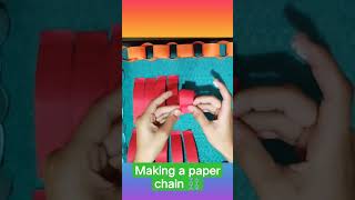 making a paper chain ⛓️ [upl. by Kellsie]