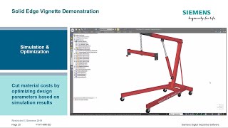 Solid Edge Simulation and Optimization [upl. by Gneh]