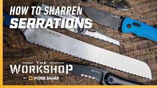 How to Sharpen a Serrated Knife  Can you Sharpen Serrated Knives [upl. by Olbap]