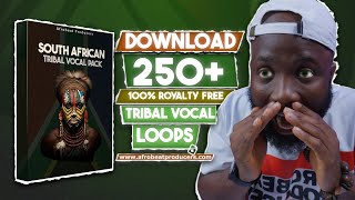 Download 250 South African Tribal Vocals 100 Royalty Free  African Loops Percussion Kit Pack [upl. by Kantos]