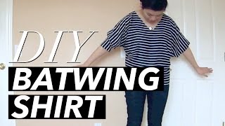 How to Make a Batwing Shirt  WITHWENDY [upl. by Nerhe]