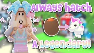 The SECRET To Hatching a LEGENDARY From a Cracked Egg🤫🤩 Adopt Me [upl. by Schargel]