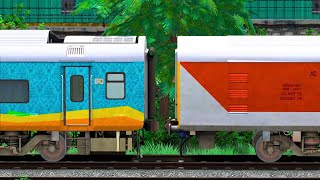 LHB PARCEL VAN COUPLING LHB HUMSAFAR COACH  BUMPY RAILROAD Train Simulator  Railworks  NTG GAMING [upl. by Hedwiga]