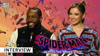 SpiderMan Across the SpiderVerse Shameik Moore amp Hailee Steinfeld on recording childhood heroes [upl. by Phina]