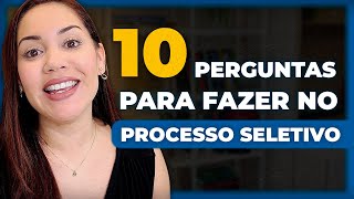 Quais Perguntas Fazer em uma ENTREVISTA de EMPREGO [upl. by Vernita]