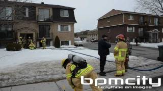 INCENDIE SUR JA PARÉ À REPENTIGNY SECTEUR LE GARDEUR 24 FÉVRIER 2012 [upl. by Hoban651]