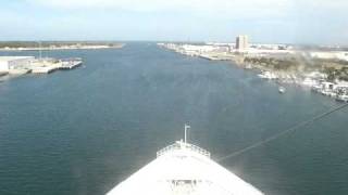 Monarch of the Seas horn leaving Port Canaveral [upl. by Jasun266]