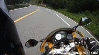 HONDA VTR1000F FireStorm helmet cam  onboard winding cornering movie vid  HONDA SC36 Firestorm [upl. by Kirstin]