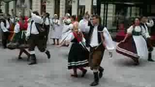 Czech Folk Dance in Karlovy Vary [upl. by Ydnamron]