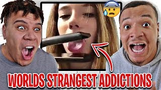 REACTING TO THE STRANGEST ADDICTIONS FT WOLFIE MY STRANGE ADDICTIONS TLC [upl. by Holcman]