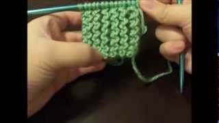 How To Knit The Rickrack Rib Stitch Flat [upl. by Tupler]