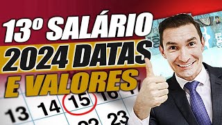 CALENDÁRIO de ANTECIPAÇÃO de PAGAMENTOS  13º SALÁRIO PAGAMENTO 2024 para APOSENTADOS INSS [upl. by Dyana]