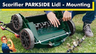 PARKSIDE Electric Scarifier  Aerator from Lidl unboxing and mounting [upl. by Einnaej]