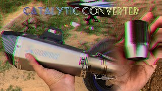 catalytic converter install amp benefits  r15 m modification  how to install catalytic converter 🤔 [upl. by Isabelita]