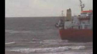 Stranding Flottbeck bij Zoutelande 28 okt 2000 [upl. by Sabsay]