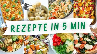 9 schnelle Rezepte für den Feierabend  Rezepte schnell und einfach vorbereitet in 510 Min [upl. by Ahsiya]