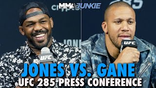 UFC 285 PreFight Press Conference Jon Jones Ciryl Gane Break Each Other Down [upl. by Anitnoc]