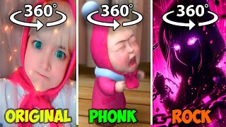 360° VR Masha Original vs Masha Phonk vs Rock [upl. by Meesan]