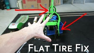 HOW TO CHANGE A RAZOR E200 REAR FLAT TIRE WITH NEW INNER TUBE [upl. by Alsworth]