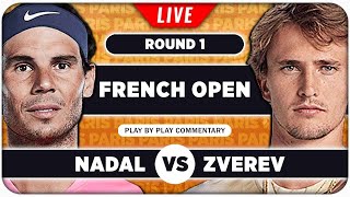 NADAL vs ZVEREV • French Open 2024 • LIVE Tennis PlaybyPlay Stream [upl. by Airdnala]