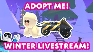 😲FINAL WEEK of XMAS in ADOPT ME⛄ Gingerbread grinding amp Winter QampA ☕Roblox livestream [upl. by Annaiel]