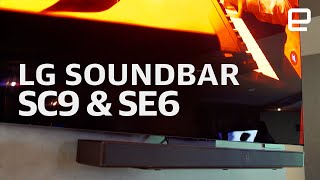 LG Soundbar SC9 and SE6 first look at CES 2023 [upl. by Asiela835]