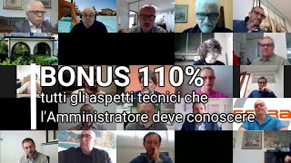 BONUS 110 tutti gli aspetti tecnici che lAmministratore di Condominio deve conoscere [upl. by Selimah204]