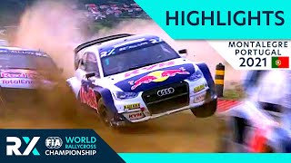 World RX Semi and Final Highlights  Cooper Tires World RX of Montalegre 2021  Portugal Rallycross [upl. by Nanahs]