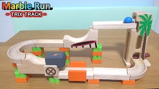 TRIX TRACK トリックストラック ×２ asmr marblerun [upl. by Auqined691]