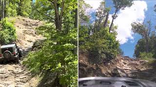 Haspin Acres Devl’s Backbone hill climb Jeep JK Rubicon [upl. by Savanna]