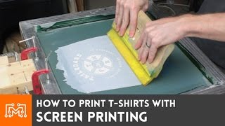 Screen Print Your Own Tshirts  HowTo  I Like To Make Stuff [upl. by Annaiuq]