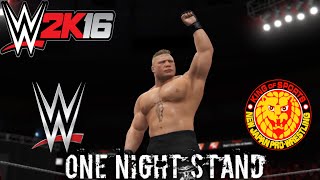 WWE 2K16 HIGHLIGHTS WWE vs NJPW VI One Night Stand [upl. by Biddle902]