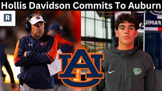 Hollis Davidson Commits To Auburn  Auburn Football Recruiting [upl. by Sarkaria]