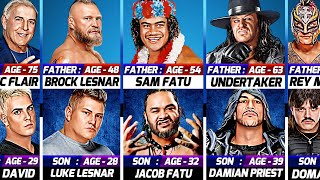 WWE Wrestlers Father and Son Real Life Age Difference [upl. by Hickie]