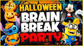 🎃 Halloween Brain Break Party 🎃 Freeze Dance 🎃 Floor is Lava 🎃 Just Dance [upl. by Alpheus509]