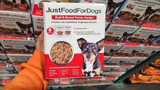 Just Food For Dogs Beef and Russet Potato Recipe Dog Food from Costco [upl. by Noryd]