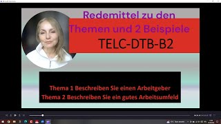 German PrüfungDTB B2 Fehler vermeiden beim Beschreiben Thema 1 und 2 [upl. by Eeldivad]