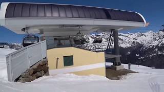 Heidebahn Einfahrt Bergstation und Piste 2 in Sölden [upl. by Baumann]