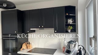 KÜCHENSCHRÄNKE ORGANISIEREN  5 TIPPS FÜR KLEINE KÜCHEN [upl. by Bouchard821]